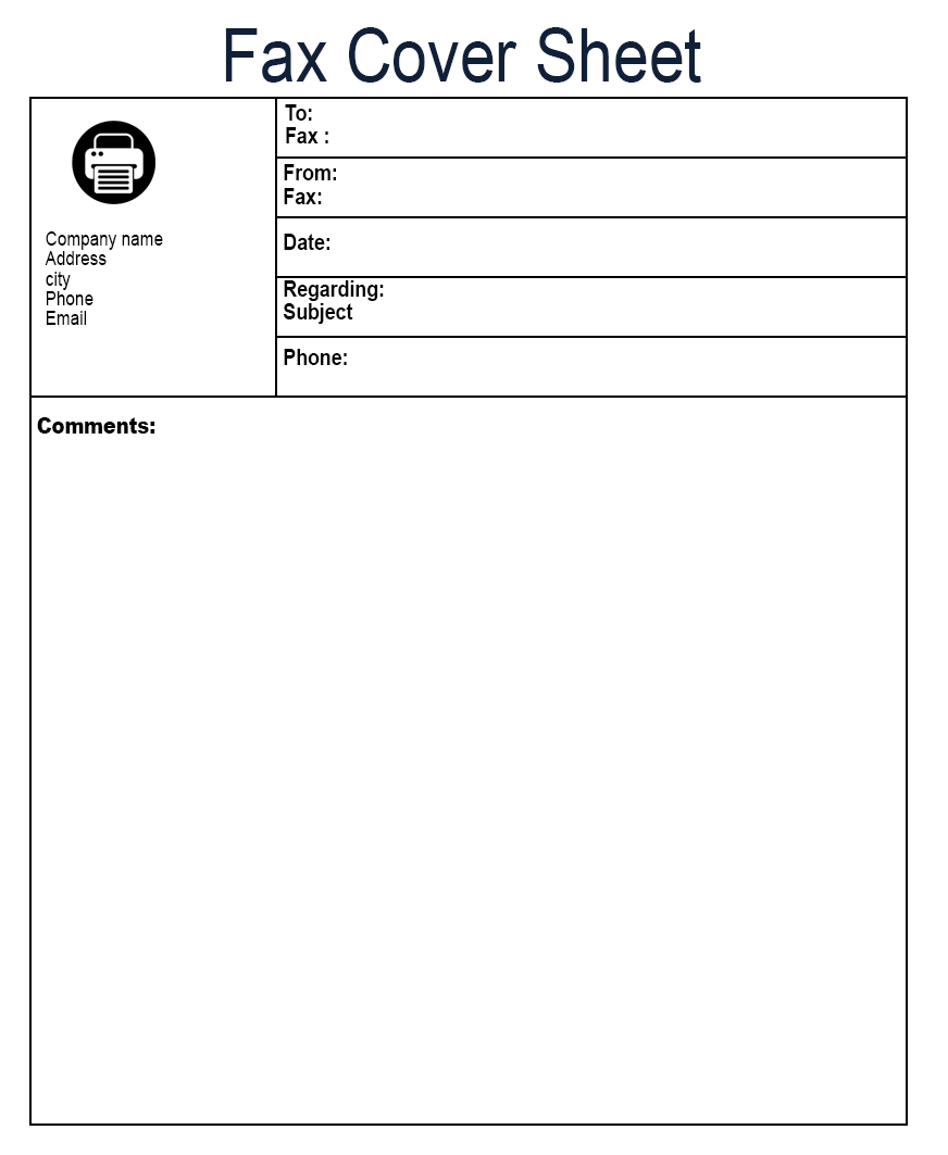 free fax template for mac